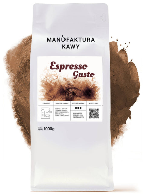 Espresso Gusto 1kg Kawa Świeżo Palona